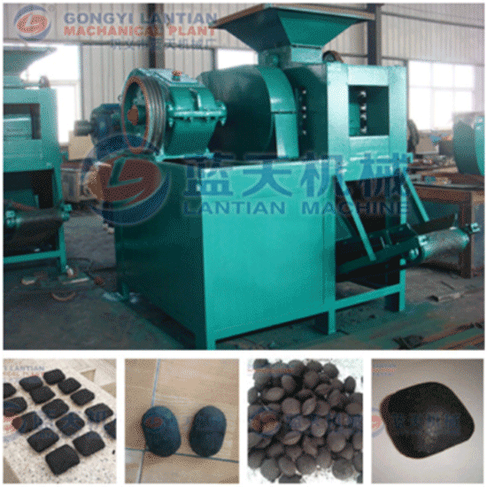 Olive charcoal briquetting machine