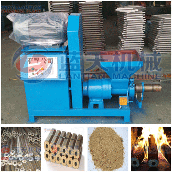 Sawdust briquette extruder making machine