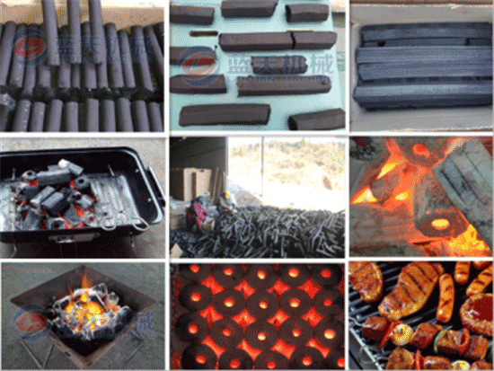 BBQ charcoal extruding machine