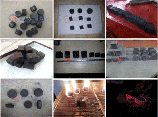 Hydraulic charcoal powder briquettes machine