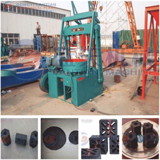 Coke briquettes making machine