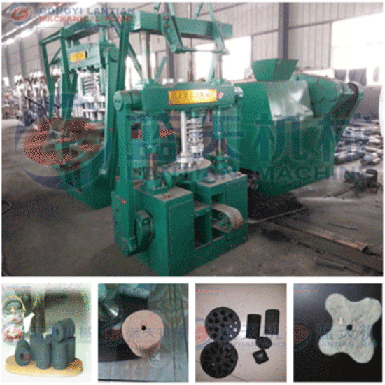 Powder briquette molding machine