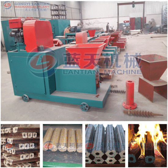 Biomass extruder machine