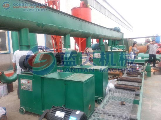 Rice husk briquette machine