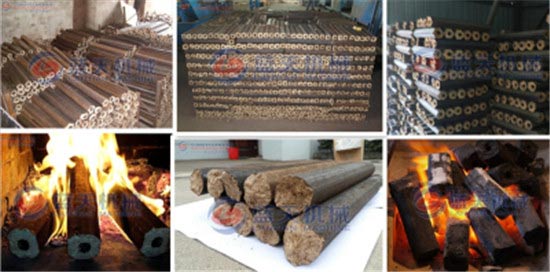 Rice husk briquette machine