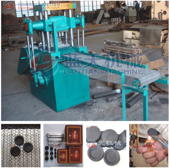 Shisha charcoal tablet making machine