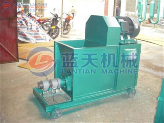 Wood charcoal briquette machine