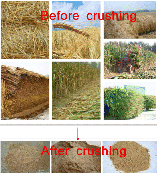 Straw crusher machine