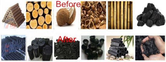 Wood charcoal carbonization furnace