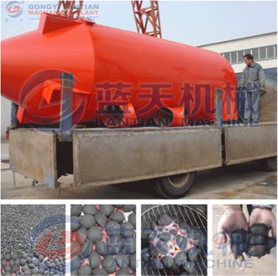 Charcoal ball dryer