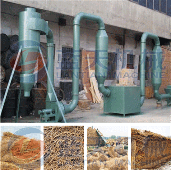 Straw powder airflow dryer