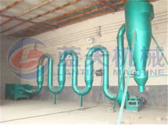 Straw powder airflow dryer