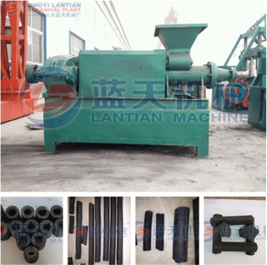 Charcoal coal rods machine