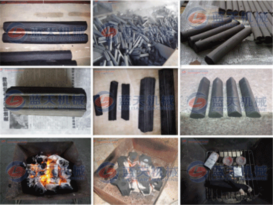 Charcoal coal rods machine