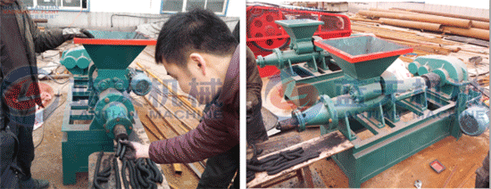 BBQ charcoal extruder machine