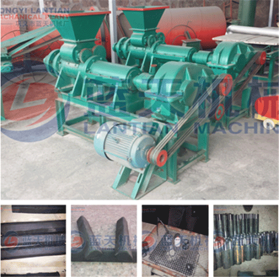 Coconut shell charcoal rod extruder machine