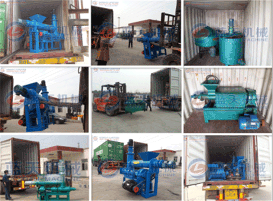 Hollow coal rod machine