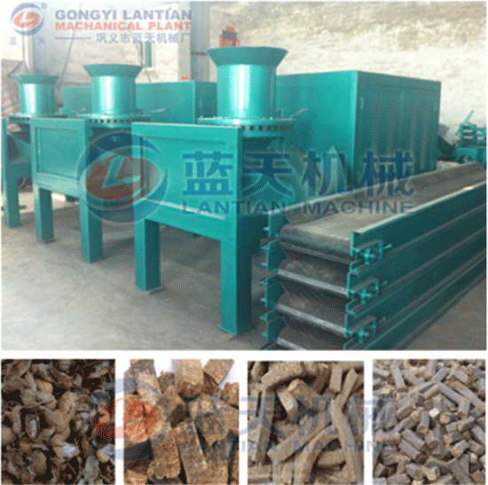 Peanut shell briquette machine