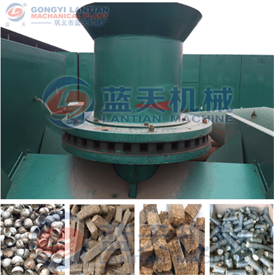 Coconut shell briquette machine