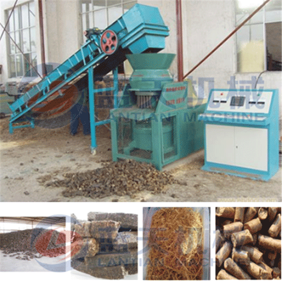 Alfalfa coal briquette machine