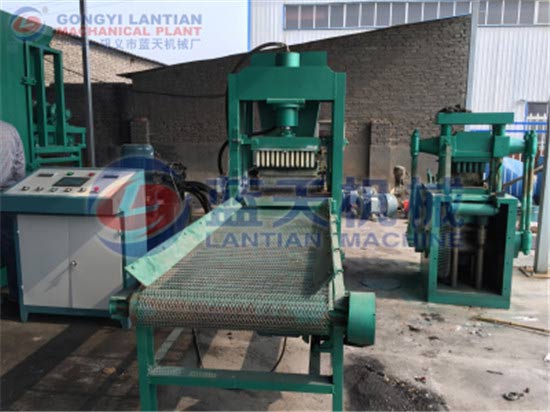 Hydraulic hookah charcoal briquette machine