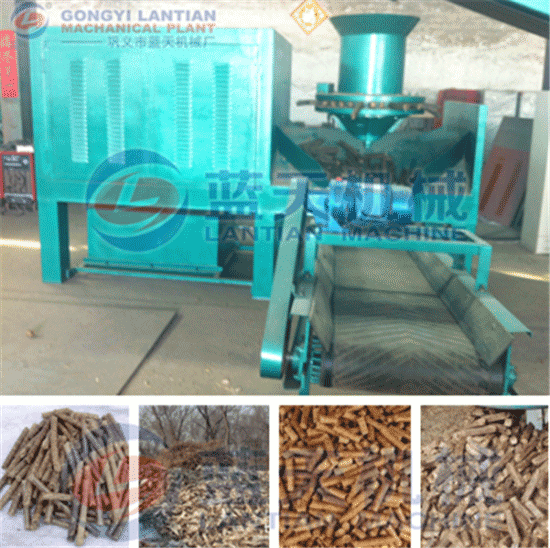 Cotton stalks briquette machine