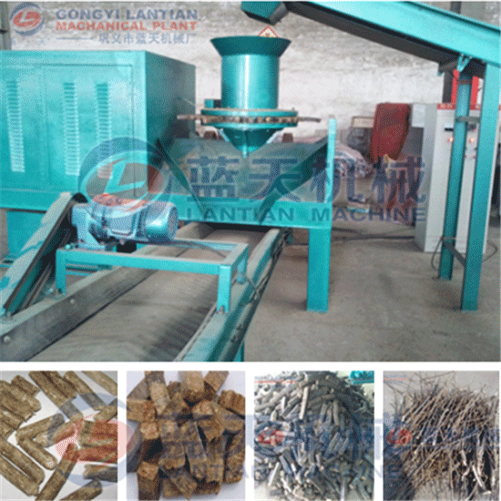 Alfalfa coal briquette machine