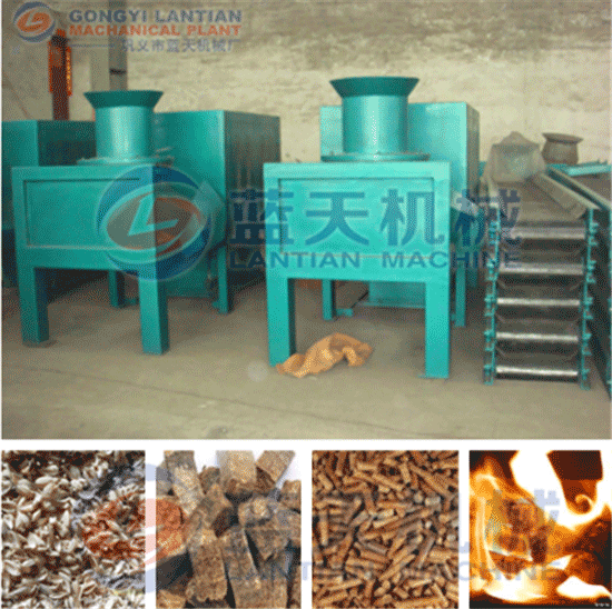 Rice husk briquetting machine