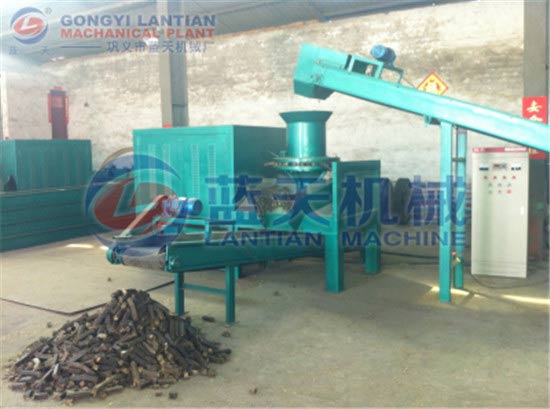 Rice husk briquetting machine