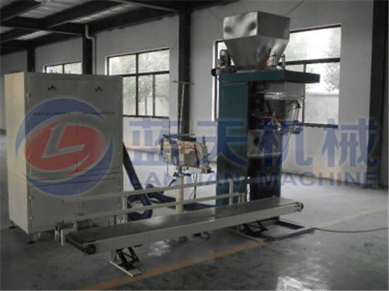 Particle weighting packing machine