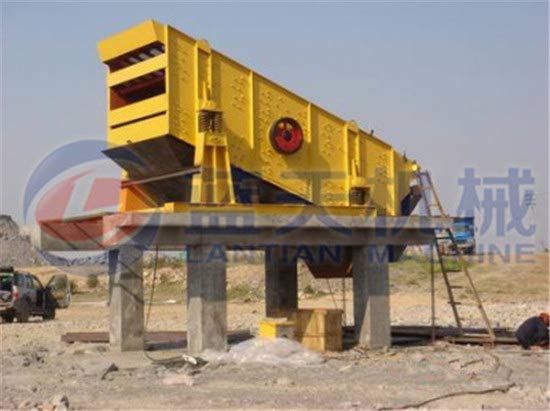 Vibrating screen machine