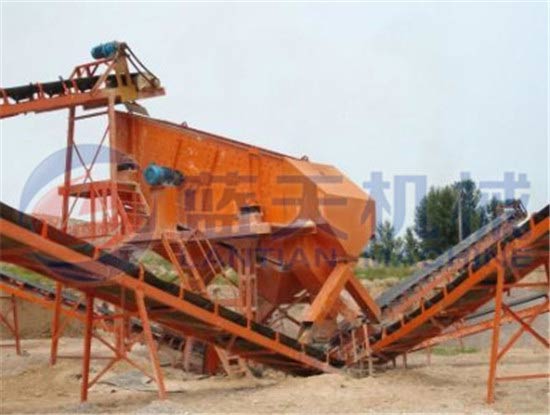 Vibrating screen machine