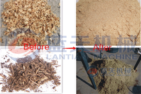 Sawdust wood crusher