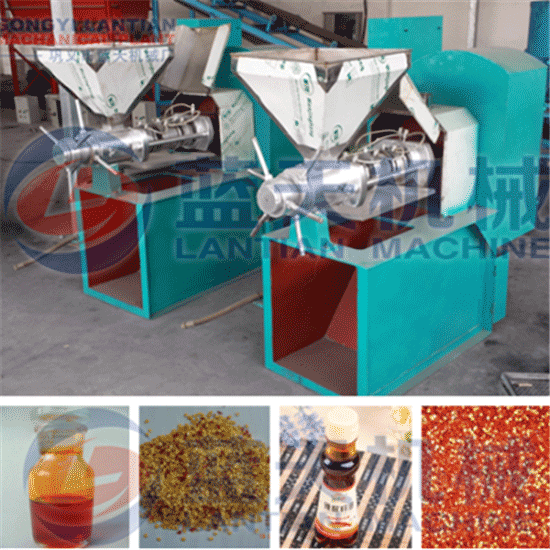 Screw pepper seed oil press