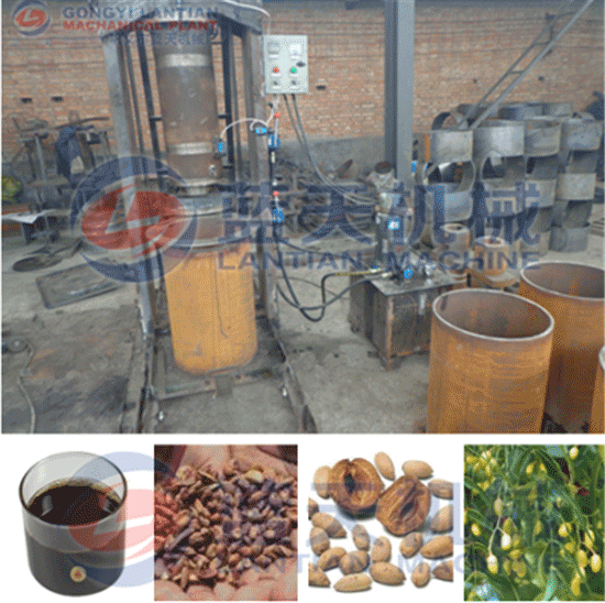 Neem seed hydraulic oil press machin