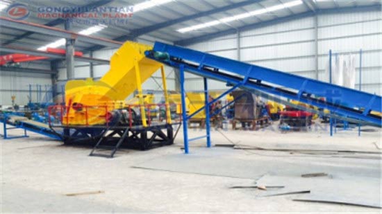 Waste tire crusher