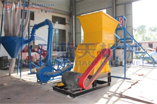 Tea tin can crusher machine